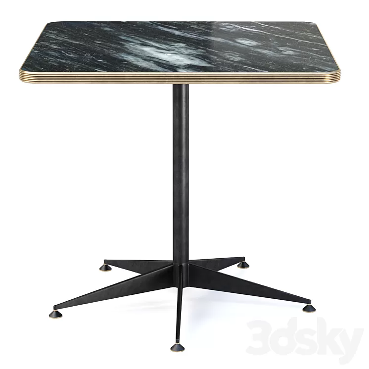 Grace restaurant square table \/ Square metal restaurant table 3D Model Free Download Grace restaurant square table \/ Square metal restaurant table 3D Model Free Download