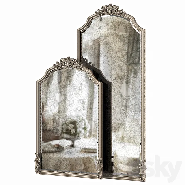 Graciella Old World Wall Mirror 3D Model