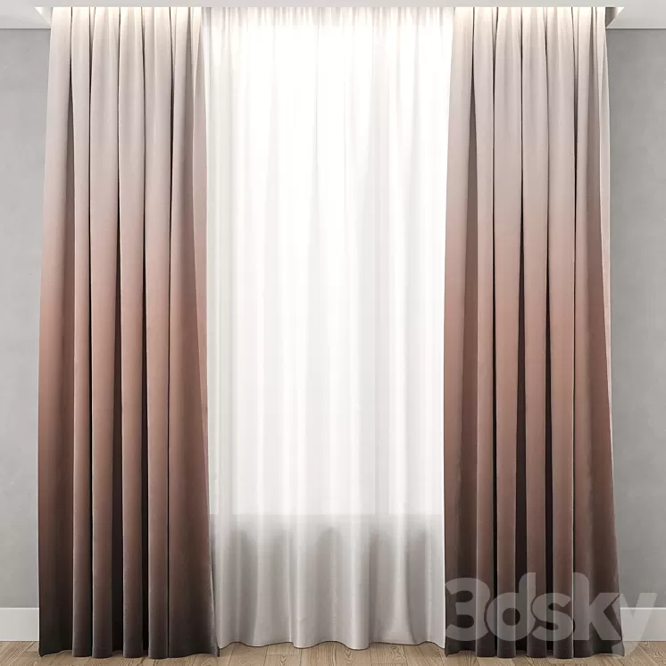 Gradient curtains 1 3D Model Gradient curtains 1 3D Model