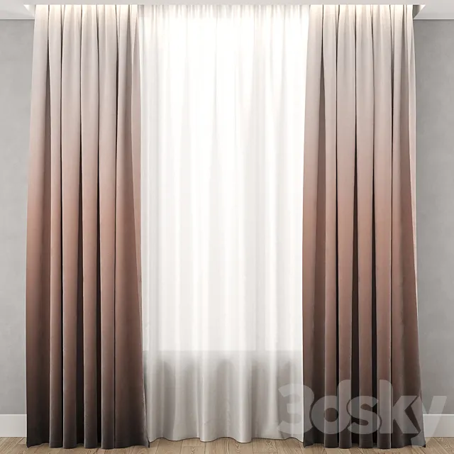 Gradient curtains 1 3DModel Gradient curtains 1 3DModel