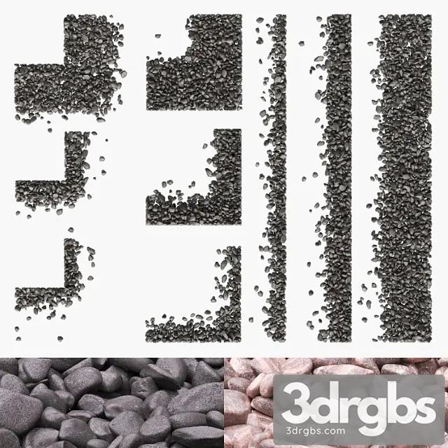 Gradient Pebbles Paths 16 54 mm 3D Model Download Gradient Pebbles Paths 16 54 mm 3D Model Download