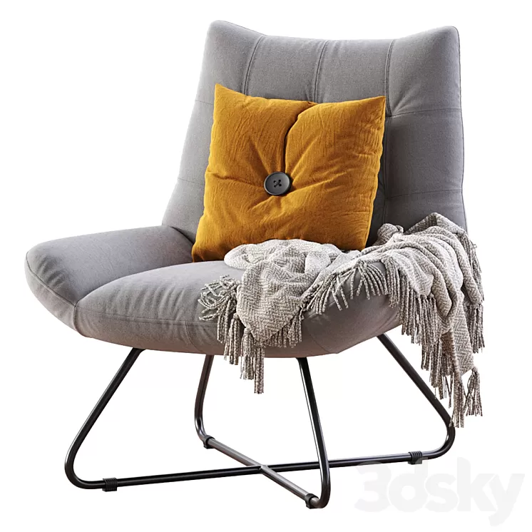 GRADUATE LOUNGE CHAIR OPEN ROAD 3D Model Free Download