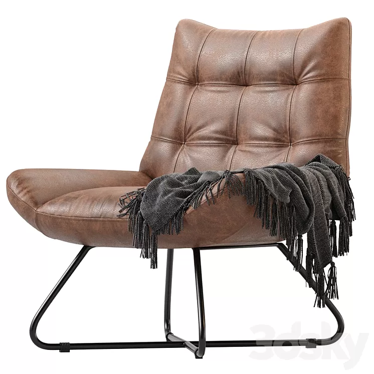 GRADUATE LOUNGE CHAIR OPEN ROAD BROWN LEATHER 3D Model Free Download GRADUATE LOUNGE CHAIR OPEN ROAD BROWN LEATHER 3D Model Free Download