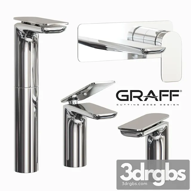 Graff Set Basin Mixer For Wall Sento Series 3D Model Download