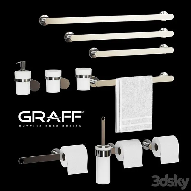 Graff set for bath SENTO Series 3D Model Graff set for bath SENTO Series 3D Model