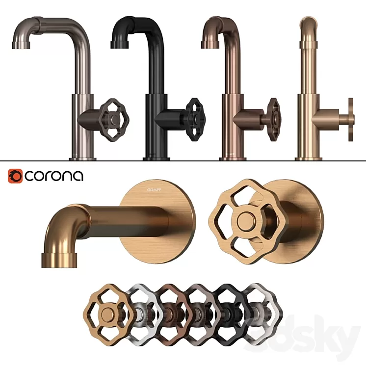 GRAFF VINTAGE | Basin mixer 3D Model Free Download