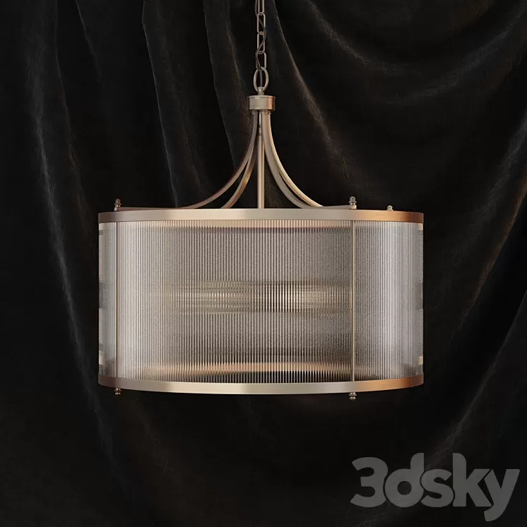 Gramercy glass tube chandelier 3D Model