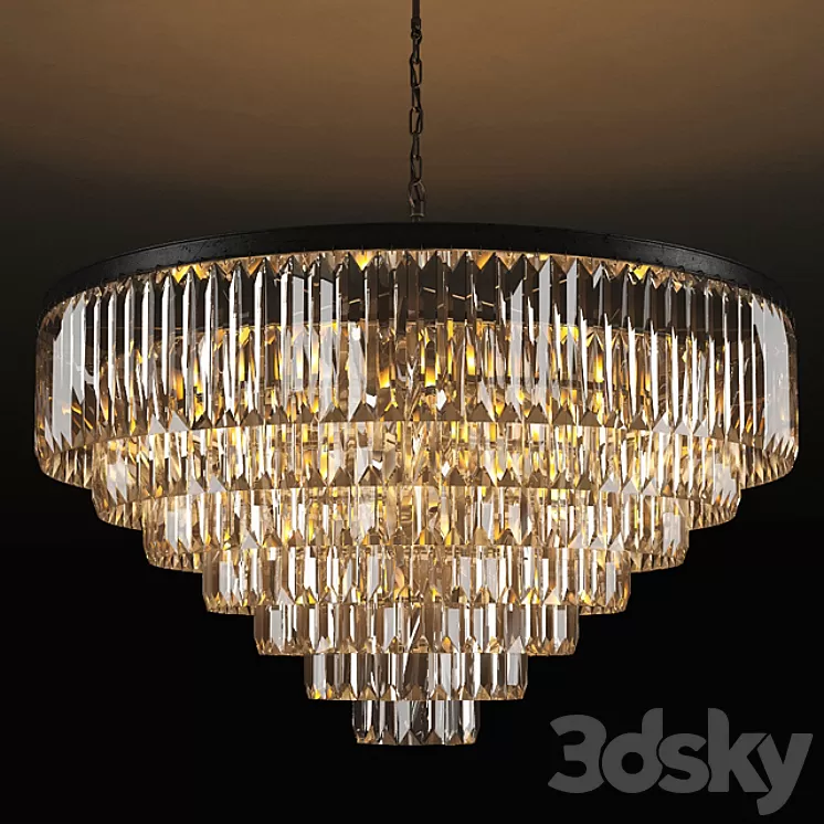 GRAMERCY HOME – ADAMANT 7 RING CHANDELIER CH015-33-ABG 3D Model GRAMERCY HOME – ADAMANT 7 RING CHANDELIER CH015-33-ABG 3D Model
