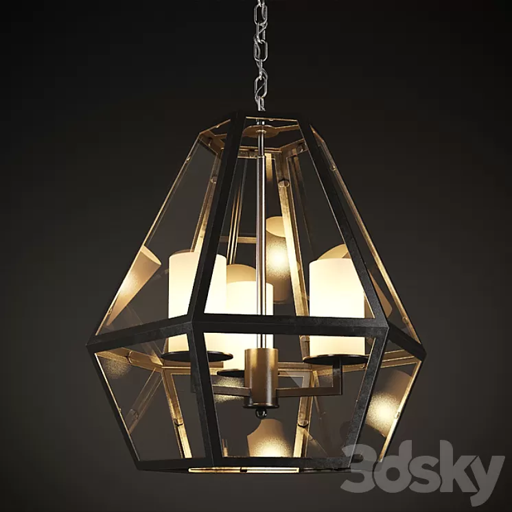 GRAMERCY HOME – ARN CHANDELIER CH101-3-ABG 3D Model GRAMERCY HOME – ARN CHANDELIER CH101-3-ABG 3D Model