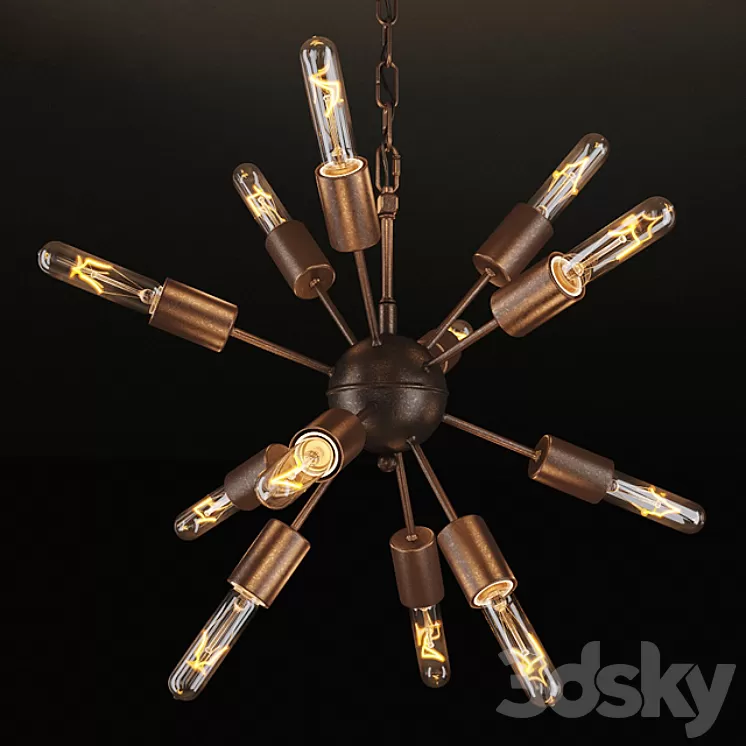 GRAMERCY HOME – ATOM CHANDELIER CH026-12 3D Model