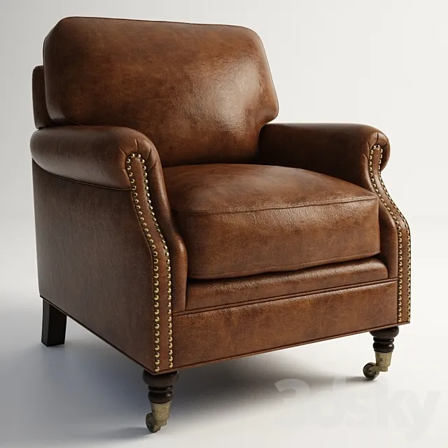 GRAMERCY HOME – CLIFFORD ARMCHAIR 602.009 3D Model GRAMERCY HOME – CLIFFORD ARMCHAIR 602.009 3D Model