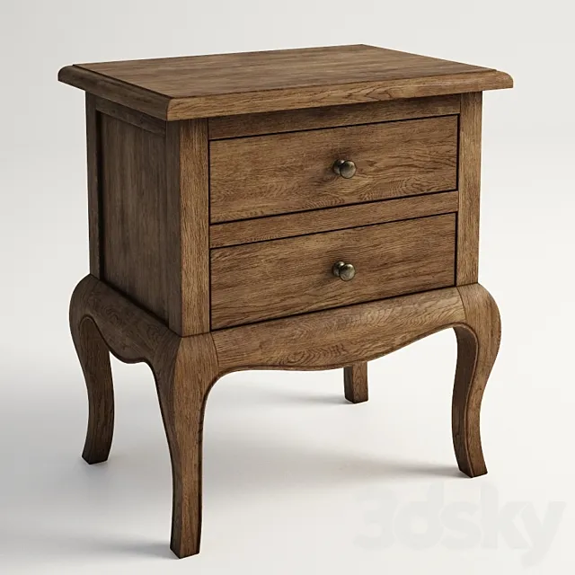 GRAMERCY HOME – Edith Bedside Table 701.001 3DModel