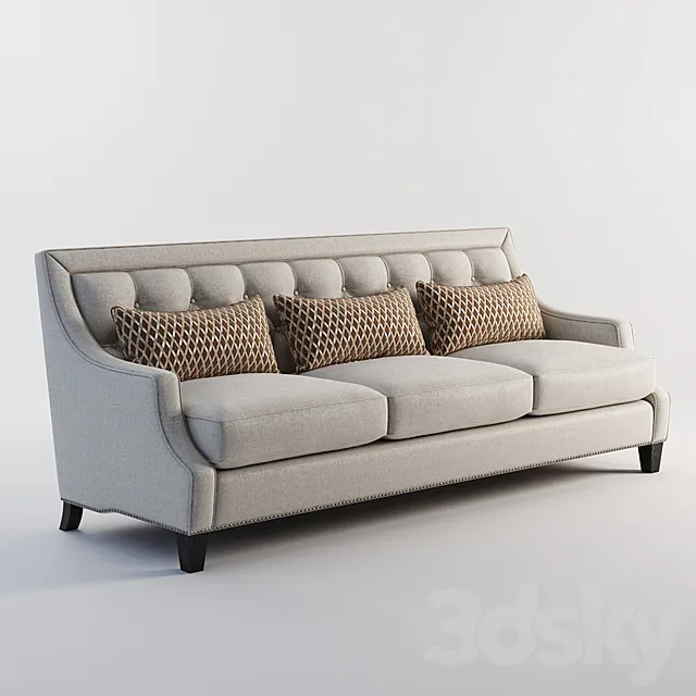 GRAMERCY HOME – GLAM SOFA 101.035 3D Model GRAMERCY HOME – GLAM SOFA 101.035 3D Model