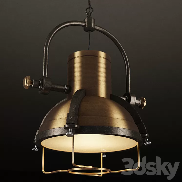 GRAMERCY HOME – Godfrey Metal Chandelier CH087-1 3D Model