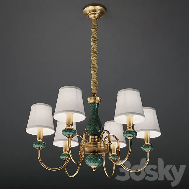 GRAMERCY HOME – LAURETTA CHANDELIER CH138-6 3D Model