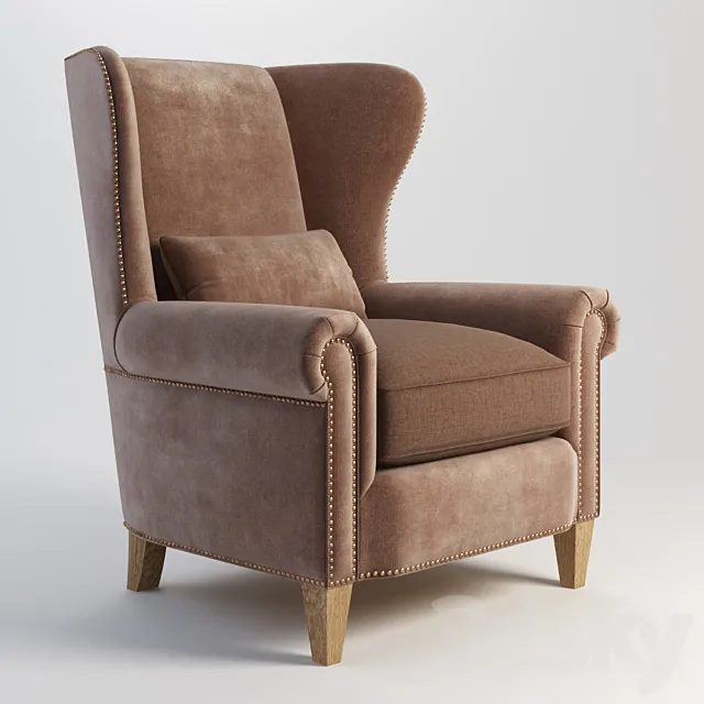 GRAMERCY HOME – MALONNE ARMCHAIR 602.012-V03 _ F02 3D Model