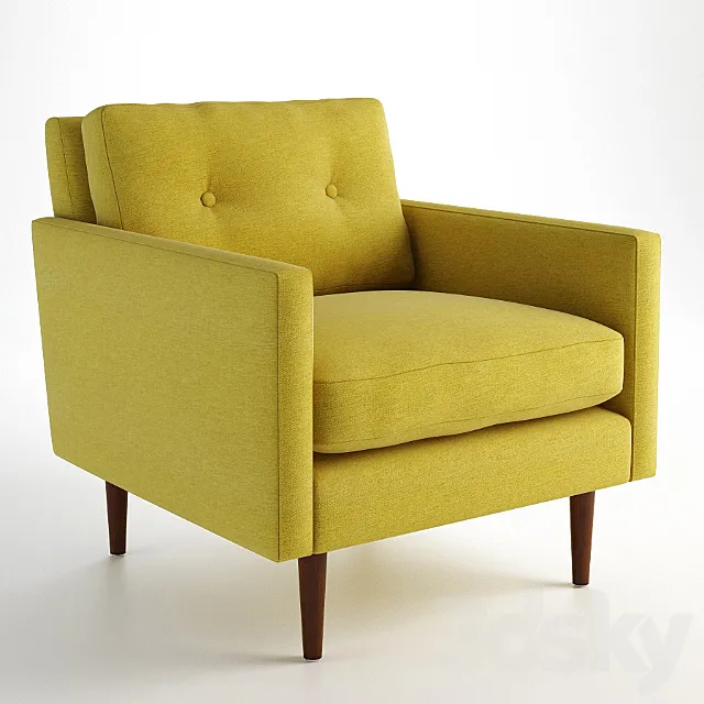 GRAMERCY HOME – NEW YORK ARMCHAIR 602.015 3DModel
