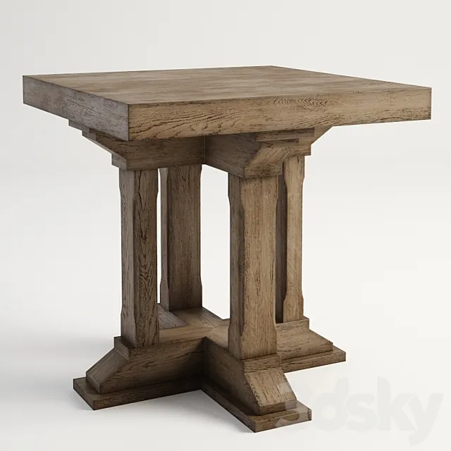 GRAMERCY HOME – PRESTON SIDE TABLE 522.010-2N7 3D Model