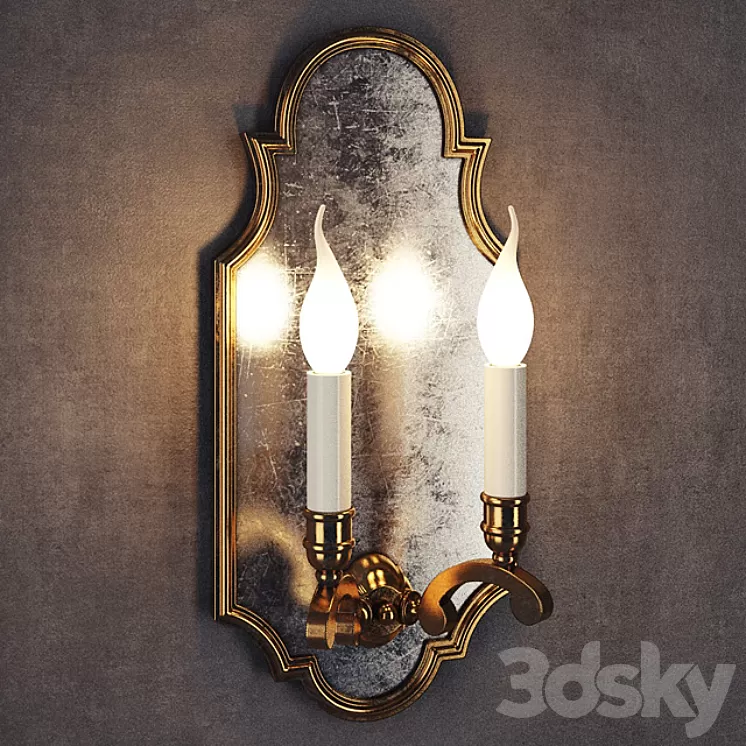 GRAMERCY HOME – REARDEN SCONCE SN050-2-BRS 3D Model GRAMERCY HOME – REARDEN SCONCE SN050-2-BRS 3D Model