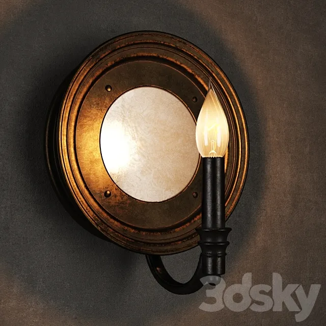 GRAMERCY HOME – Sconce SN013-1-ABG 3D Model GRAMERCY HOME – Sconce SN013-1-ABG 3D Model