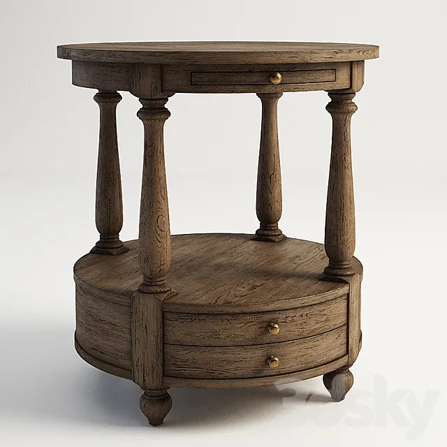 GRAMERCY HOME – STANLEY SIDE TABLE 522.011-2N7 3D Model