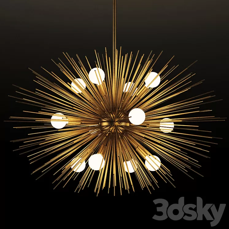 GRAMERCY HOME – Zanadoo Small Chandelier 89669m 3D Model
