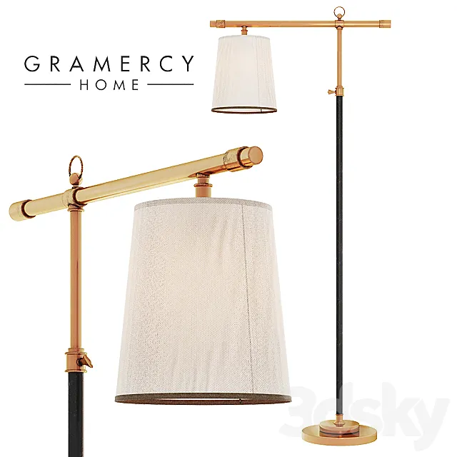 Gramercy steeve floor lamp 3D Model Gramercy steeve floor lamp 3D Model
