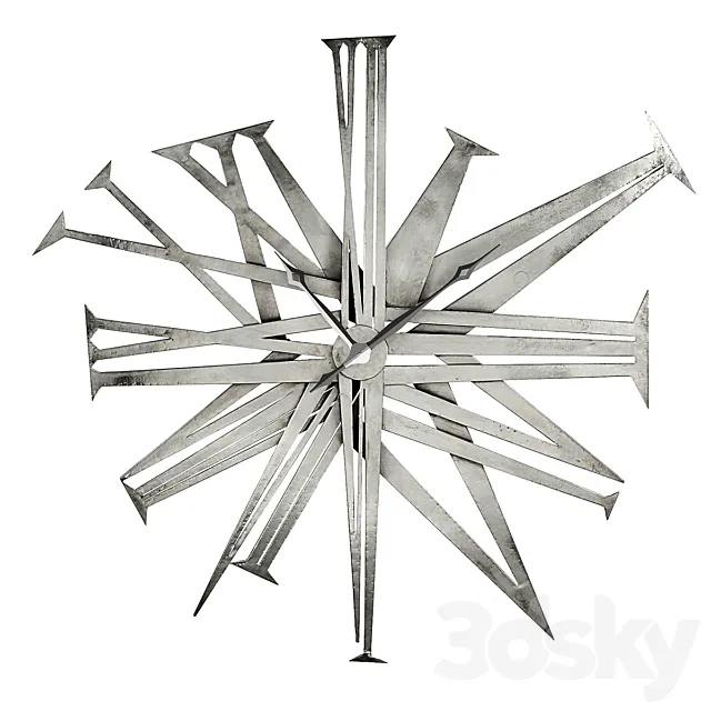 Grand Minerva Wall Clock 3DModel Grand Minerva Wall Clock 3DModel