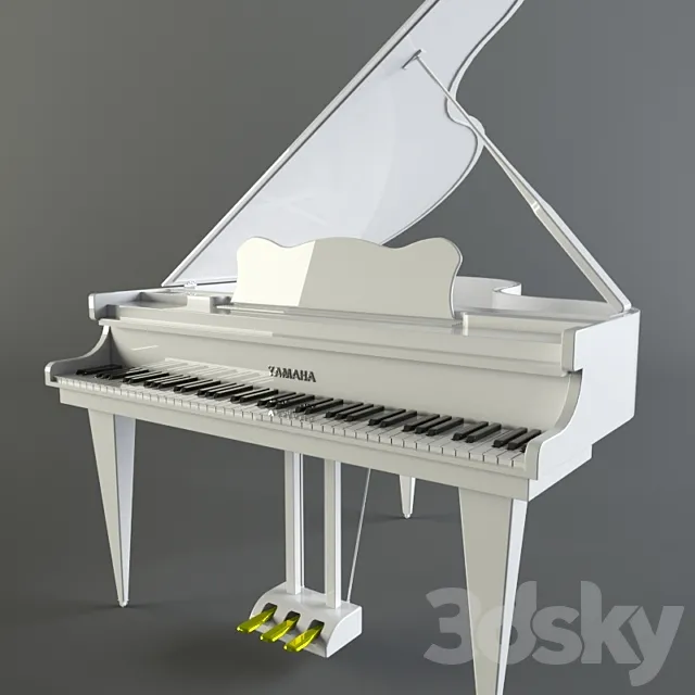 Grand Piano 3D Model