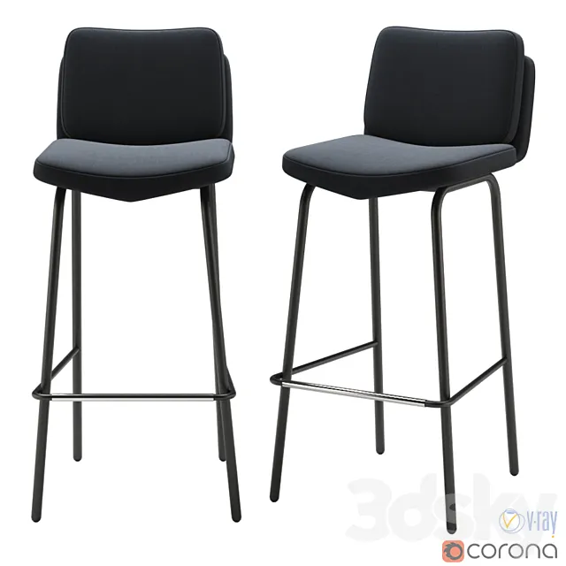 Grand Rapids Chair – Alfred barstool 3D Model