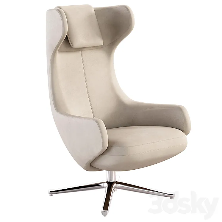 Grand Repos & Ottoman Armchair 3D Model Free Download Grand Repos & Ottoman Armchair 3D Model Free Download