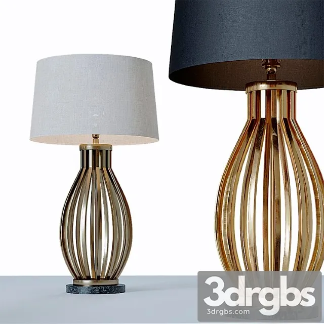 Grand scale architectural vase form buffet lamp 3D Model Download