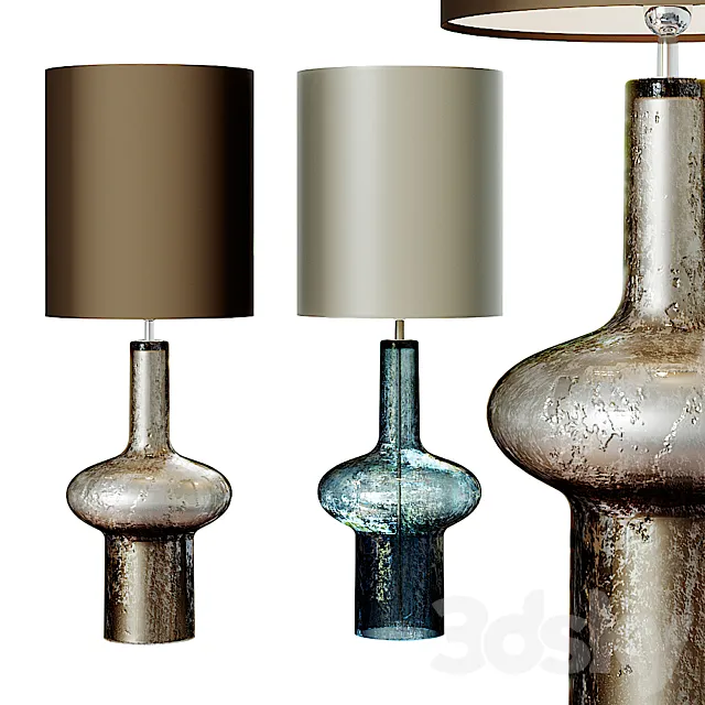 Grand Sculptural Studio Art Glass Buffet Lamp.2 3DModel Grand Sculptural Studio Art Glass Buffet Lamp.2 3DModel