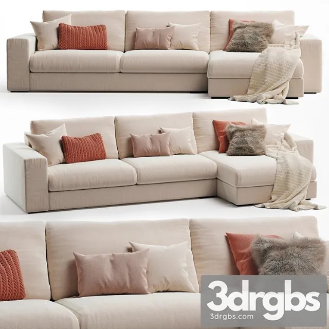 Grande plain sofa 2 3D Model Download Grande plain sofa 2 3D Model Download