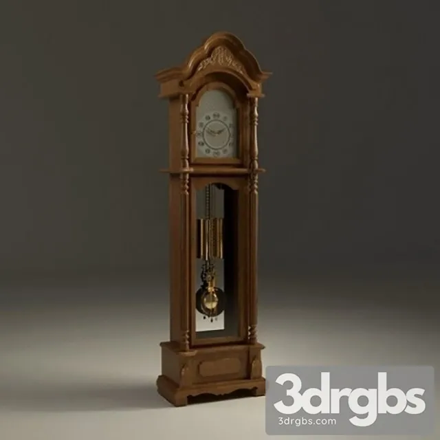 Grandfathe Clock 02 3D Model Download
