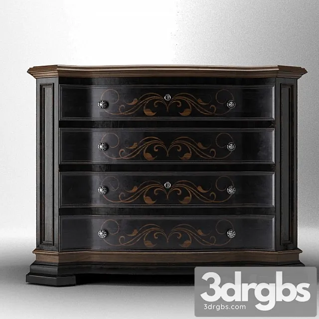 Grandover 2 drawer chest 2 3D Model Download