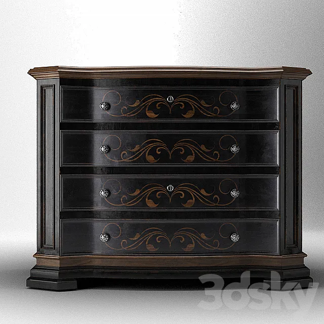 Grandover 2 Drawer Chest 3DModel Grandover 2 Drawer Chest 3DModel