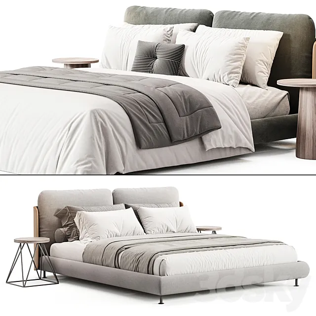 Grant Bed by Diotti 3D Model Grant Bed by Diotti 3D Model