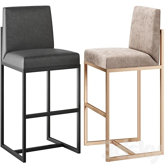 Grant stool RH 3D Model