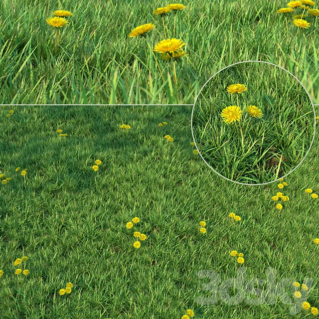 Grass for landscaping 3D Model Grass for landscaping 3D Model