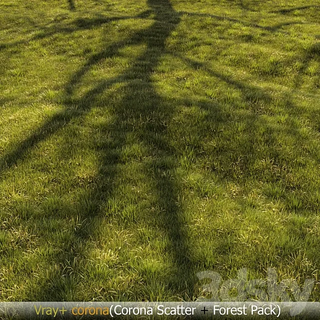 Grass Landscape 3D Model Grass Landscape 3D Model