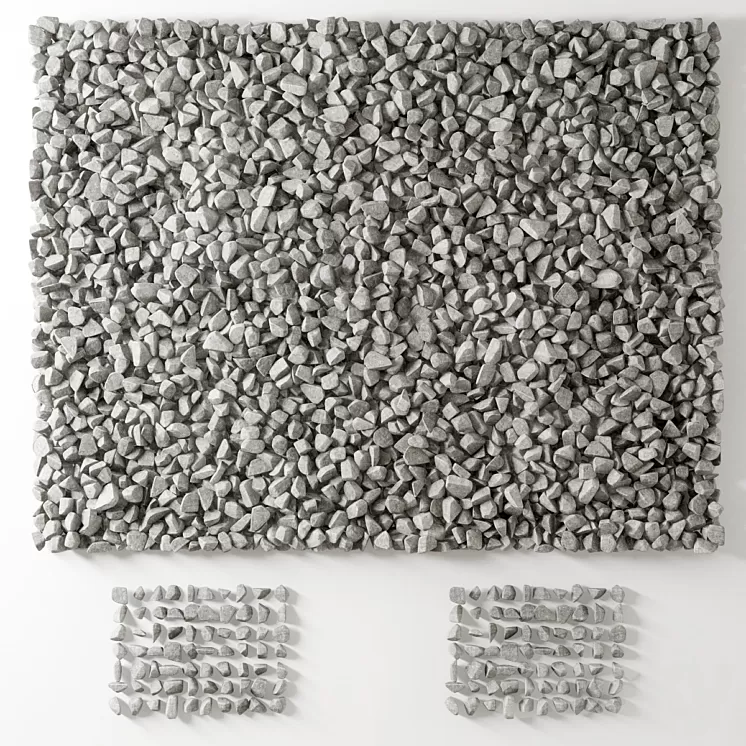 Gravel splinter decor Big kit n2 / gravel chip for decor 3D Model