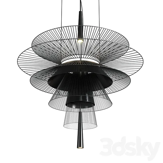 GRAVITY Chandelier by Forestier pendant lamp 3D Model GRAVITY Chandelier by Forestier pendant lamp 3D Model