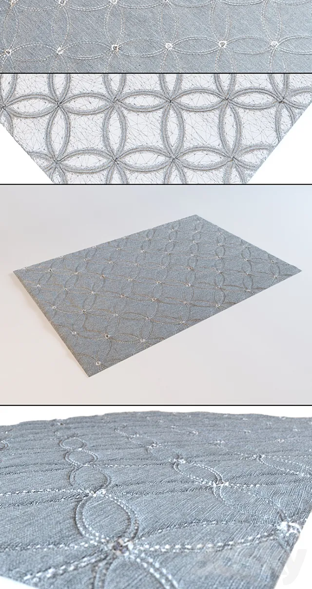 Gray carpet 3DModel Gray carpet 3DModel