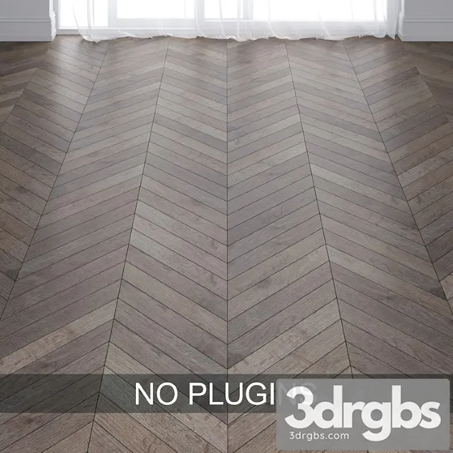 Gray oak wood parquet floor tiles vol. 015 in 3 types 3D Model Download