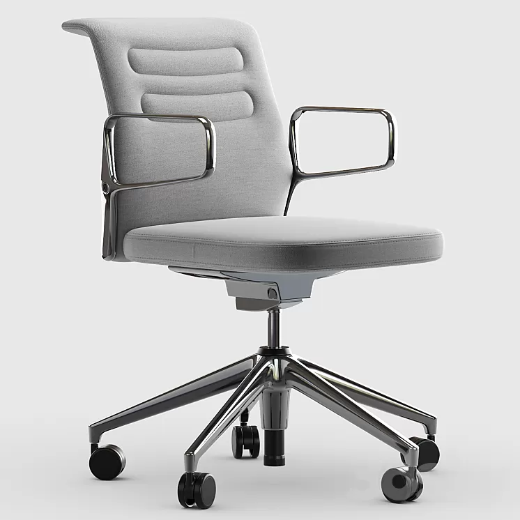 Gray & Sierra Gray Plano Vitra AC 5 Studio Chair 3D Model Gray & Sierra Gray Plano Vitra AC 5 Studio Chair 3D Model