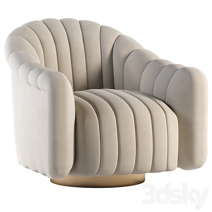 Gray Velvet Swivel Chair 3D Model Free Download Gray Velvet Swivel Chair 3D Model Free Download