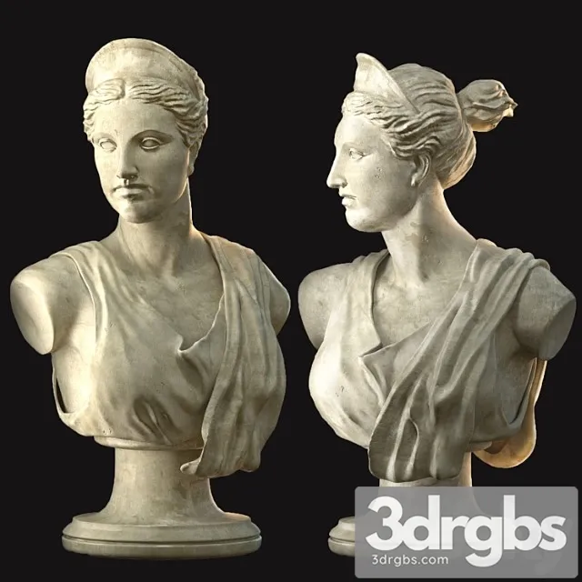 Greek bust 3D Model Download