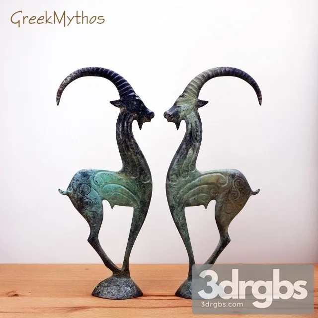 Greek Mythos Wild Goat 3D Model Download