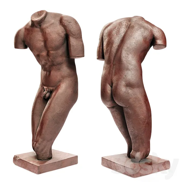 Greek warrior torso 3D Model Greek warrior torso 3D Model